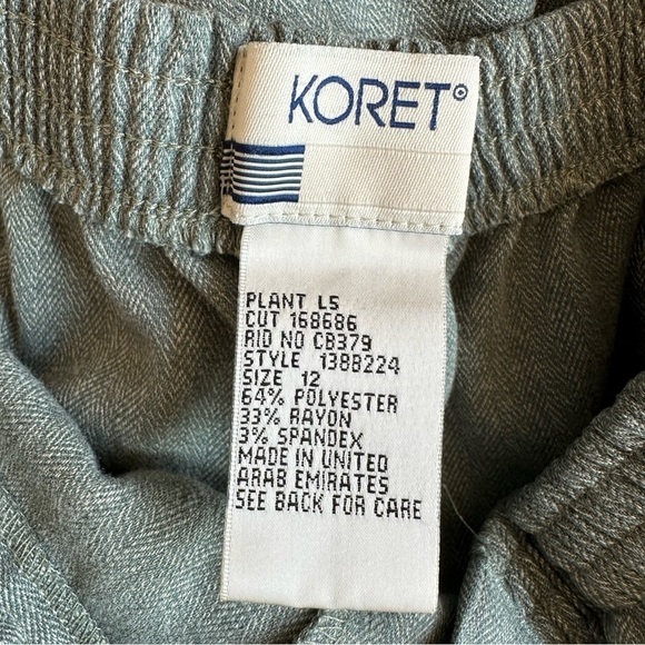 Koret Sage Green Pull-on Pants - Picture 5 of 5